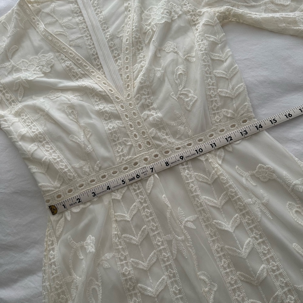 Socialite Lace Romper, cream, size L - Picture 8 of 9